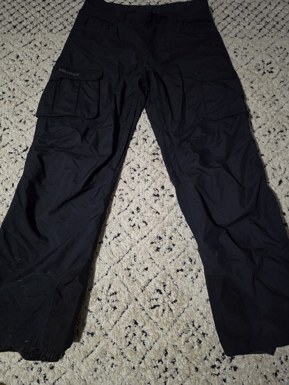 Marmot Men's Black Ski Pants with Multi-Pocket Design